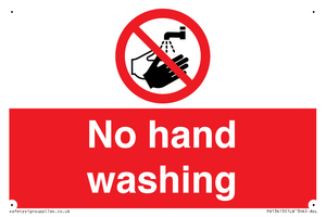 No hand washing